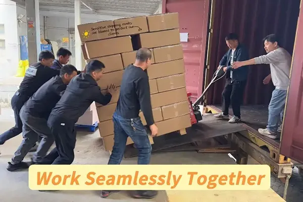 Efektyvus pakrovimas – 40 HQ talpos odos priežiūros popieriaus dėžučių konteineris